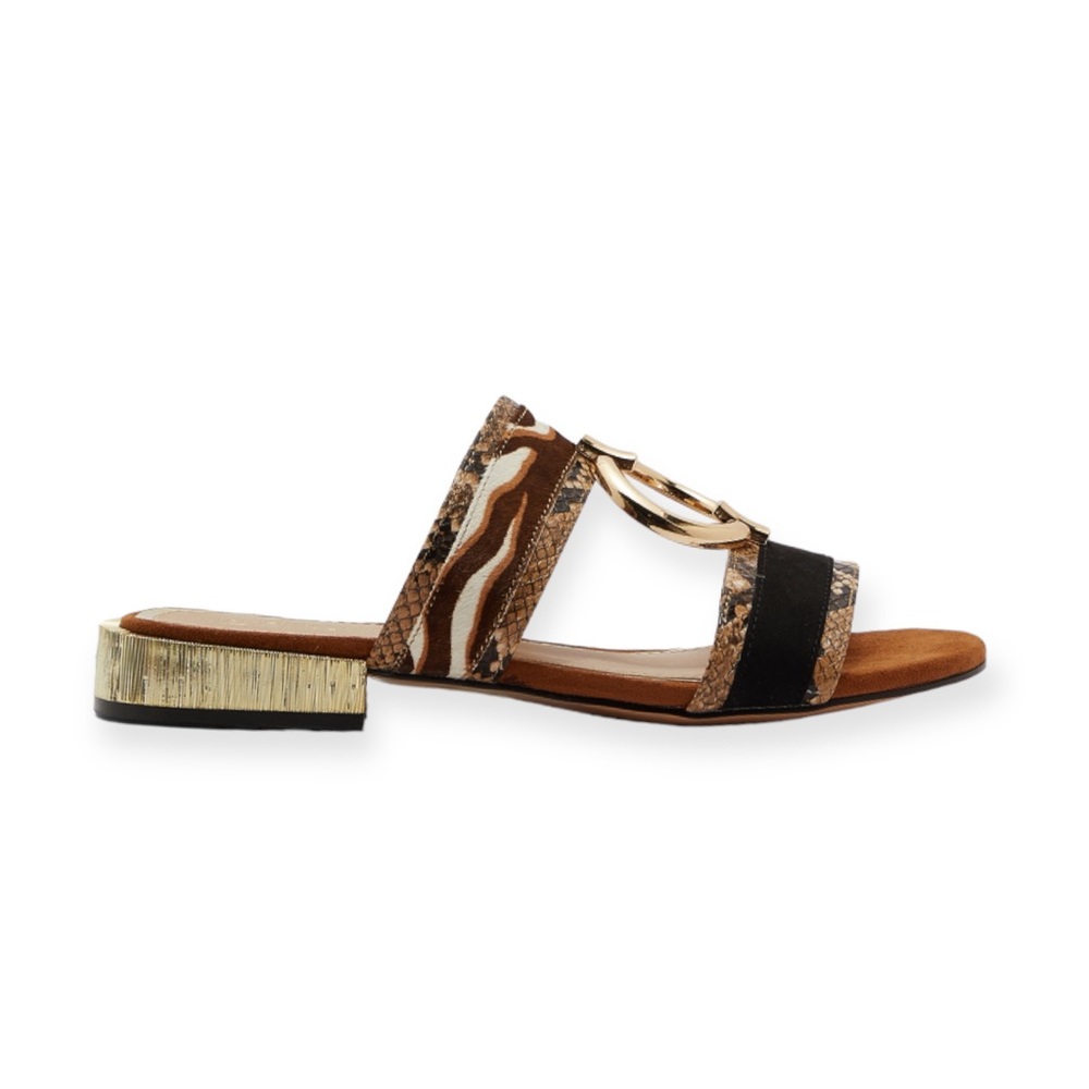 RIVER ISLAND “Nicki” Ring Flat Sandals, Size 7